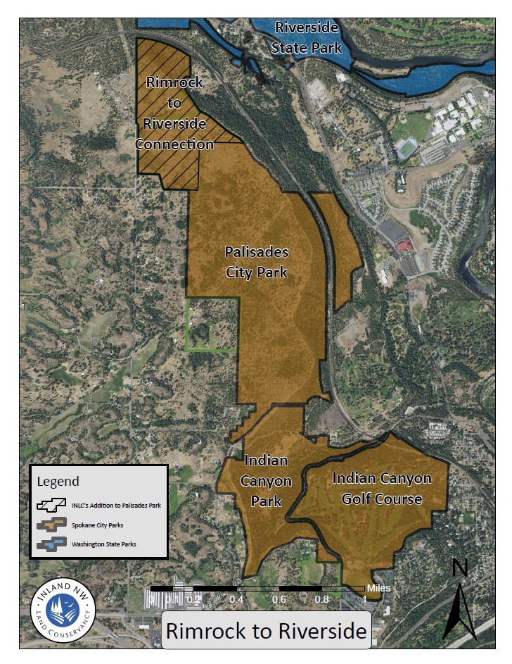 Rimrock to Riverside Map